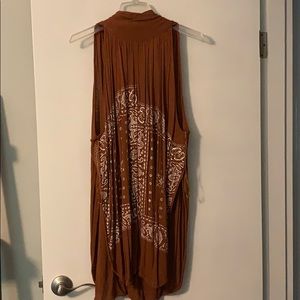 Free People burnt orange top
